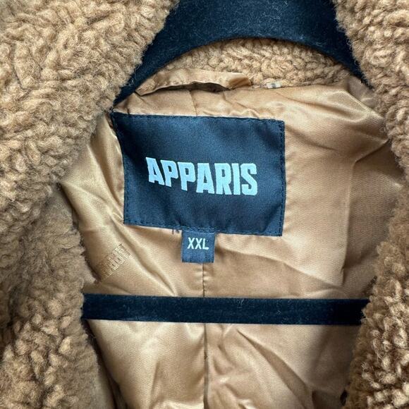 Apparis Anoushka Faux Fur Double-Breasted Long Teddy Coat Size XXL - Picture 12 of 14